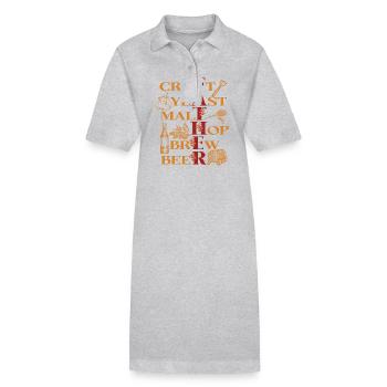 Craft Yeast Malt Hop Brew Beer - Perfect for - Stanley/Stella PAIGER Organic Women’s Polo Dress - black - Front
