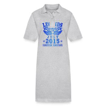 Legends were born in July 2015 Birthday - Stanley/Stella PAIGER Organic Women’s Polo Dress - black - Front