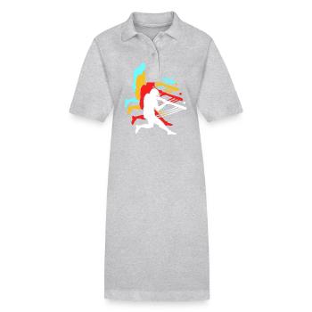Baseball - Stanley/Stella Frauen Bio-Polokleid PAIGER - Schwarz - Vorne
