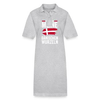 Danois Danemark - Robe polo bio PAIGER Stanley/Stella Femme - noir - Devant