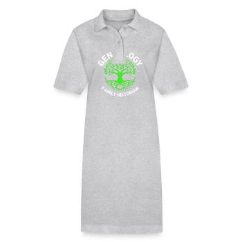 Family tree genealogy - Stanley/Stella PAIGER Organic Women’s Polo Dress - black - Front