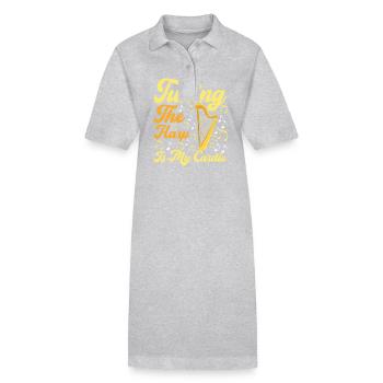 Harp design for harpists - Stanley/Stella PAIGER Organic Women’s Polo Dress - black - Front