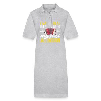 Accordion Instrument Accordion Player - Stanley/Stella PAIGER Organic Women’s Polo Dress - black - Front