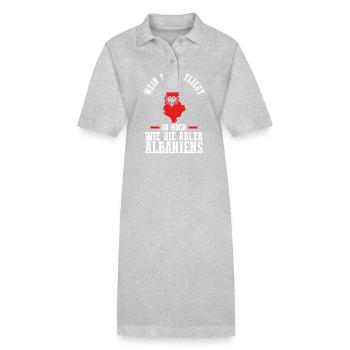 Albaner Albanisch Albanien - Stanley/Stella Frauen Bio-Polokleid PAIGER - Schwarz - Vorne