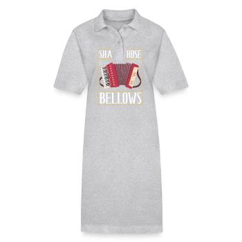 Accordion Instrument Accordion Player - Stanley/Stella PAIGER Organic Women’s Polo Dress - black - Front