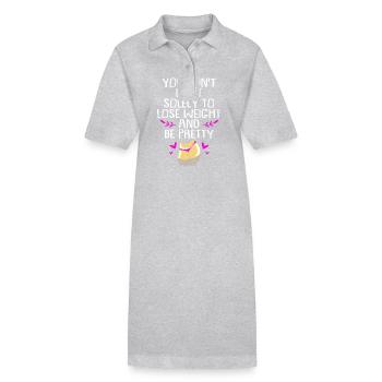 Body Positivity - Stanley/Stella Frauen Bio-Polokleid PAIGER - Schwarz - Vorne