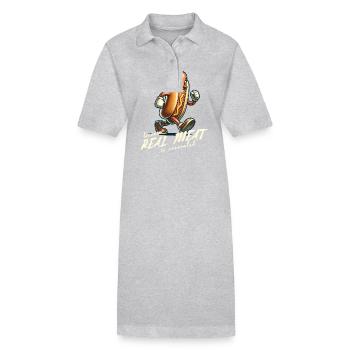 Independence Day American Flag Funny - Stanley/Stella PAIGER Organic Women’s Polo Dress - black - Front