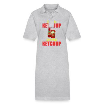 I Put Ketchup On My Ketchup Tee Costume Tomato DIY - Robe polo bio PAIGER Stanley/Stella Femme - noir - Devant
