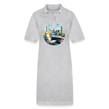 AIR CONTROLS HAVE TRAFFIC UNDER CONTROL - Stanley/Stella PAIGER Organic Women’s Polo Dress - black - Front