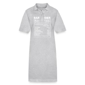 Barman Mixologue Barman - Robe polo bio PAIGER Stanley/Stella Femme - noir - Devant