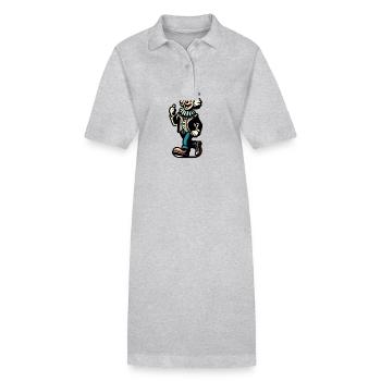 Halloween Costume Décoration Spooky Party Design - Robe polo bio PAIGER Stanley/Stella Femme - noir - Devant