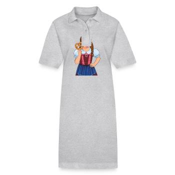 MÄDCHEN DIRNDL BREZEL - Stanley/Stella Frauen Bio-Polokleid PAIGER - Schwarz - Vorne