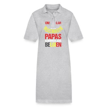 Belgian Dad Father Father's Day Belgium - Stanley/Stella PAIGER Organic Women’s Polo Dress - black - Front