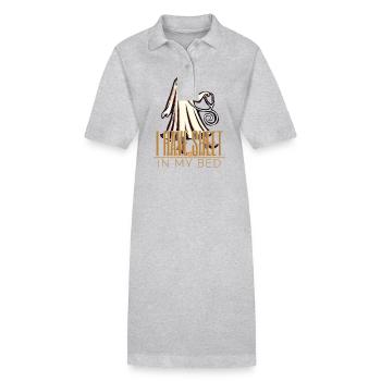 Funny Ghost Saying Halloween Costume - Stanley/Stella PAIGER Organic Women’s Polo Dress - black - Front
