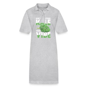 Don’t Let Anyone Kale Your Vibe - Stanley/Stella Frauen Bio-Polokleid PAIGER - Schwarz - Vorne
