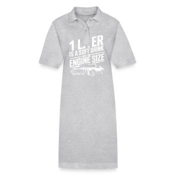 1 Liter is a Soft Drink not an Engine Size Motor E - Stanley/Stella PAIGER Organic Women’s Polo Dress - black - Front