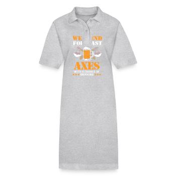 Axe Throw - Stanley/Stella PAIGER Organic Women’s Polo Dress - black - Front