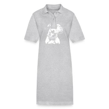 Bully - Dog Fan - Stanley/Stella PAIGER Organic Women’s Polo Dress - black - Front