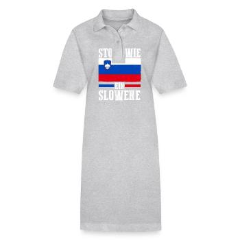Slowenen Slowenien - Stanley/Stella Frauen Bio-Polokleid PAIGER - Schwarz - Vorne