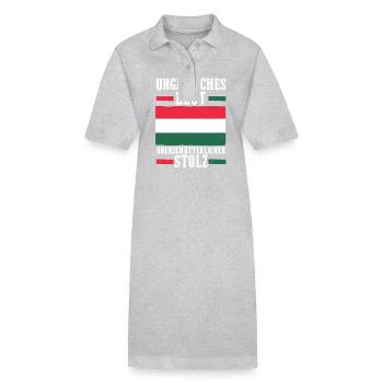 Ungar Ungarisch Ungarn - Stanley/Stella Frauen Bio-Polokleid PAIGER - Schwarz - Vorne