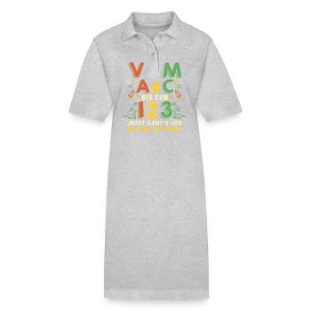 Erste Klasse Grundschule Schulbeginn Geschenk - Stanley/Stella Frauen Bio-Polokleid PAIGER - Schwarz - Vorne