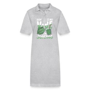 Don't kale my vibe I'm juicing für einen - Stanley/Stella Frauen Bio-Polokleid PAIGER - Schwarz - Vorne
