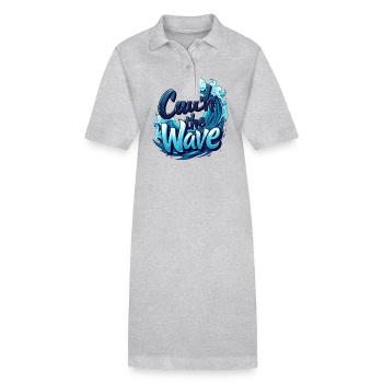 Catch the Wave für einen Surfer Wellenreiter - Stanley/Stella Frauen Bio-Polokleid PAIGER - Schwarz - Vorne