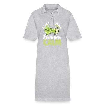 Everybody Romaine Calm für Veganer und - Stanley/Stella Frauen Bio-Polokleid PAIGER - Schwarz - Vorne