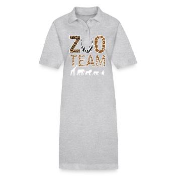 Animaux du zoo Gardien de zoo - Robe polo bio PAIGER Stanley/Stella Femme - noir - Devant