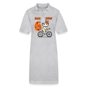 VÉLO CHAT BAAM !! DÉJÀ SIX - Robe polo bio PAIGER Stanley/Stella Femme - noir - Devant