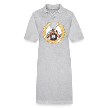 MAN BAVARIAN RUMBLE IN NO TIME AT ALL TOOTH GAP - Stanley/Stella PAIGER Organic Women’s Polo Dress - black - Front