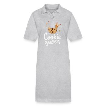 Cookies Cookie Biscuits Biscuits Chocolate - Stanley/Stella PAIGER Organic Women’s Polo Dress - black - Front