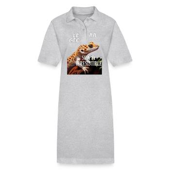 LE GECKO LÉOPARD TOUT SIMPLEMENT IRRÉSISTIBLE - Robe polo bio PAIGER Stanley/Stella Femme - noir - Devant