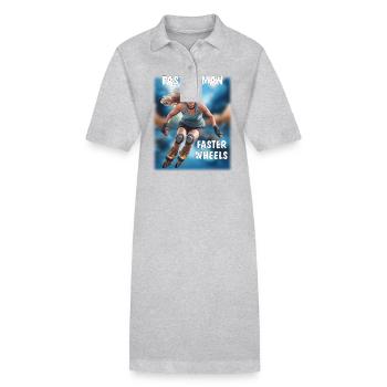 FAST WOMAN, FASTER WHEELS - Stanley/Stella Frauen Bio-Polokleid PAIGER - Schwarz - Vorne