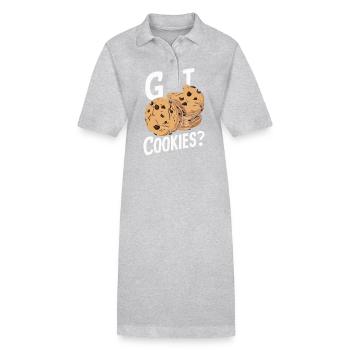 Cookies Cookie Biscuits Biscuits Chocolate - Stanley/Stella PAIGER Organic Women’s Polo Dress - black - Front