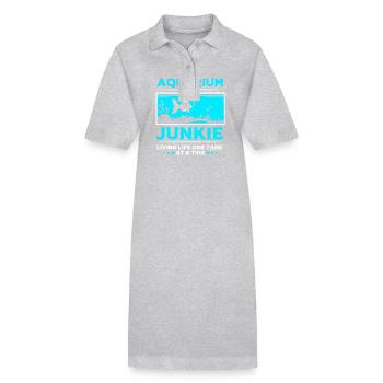 Aquarium Aquarist - Stanley/Stella PAIGER Organic Women’s Polo Dress - black - Front