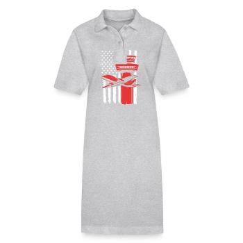 Air traffic controller - Stanley/Stella PAIGER Organic Women’s Polo Dress - black - Front