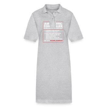 Contrôleur aérien - Robe polo bio PAIGER Stanley/Stella Femme - noir - Devant