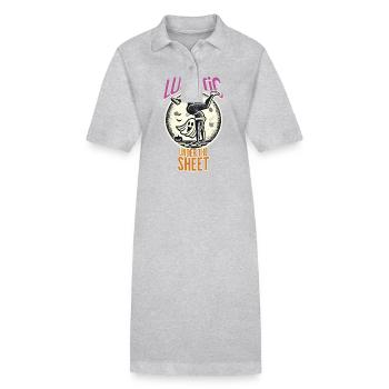 Lustiges Gespenster Design Last Minute Kostüm - Stanley/Stella Frauen Bio-Polokleid PAIGER - Schwarz - Vorne