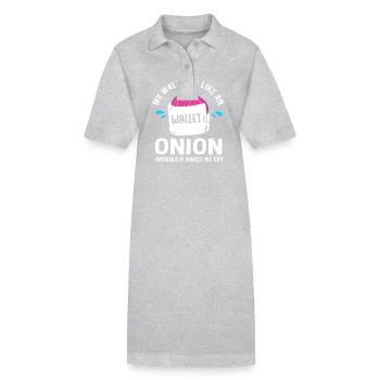 Zwiebel - Stanley/Stella Frauen Bio-Polokleid PAIGER - Schwarz - Vorne