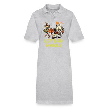 Lets Go Ghouls Drôle Halloween Fille - Robe polo bio PAIGER Stanley/Stella Femme - noir - Devant