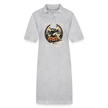tellement chaud que ça me fait peur Lustiger Halloween Spruch - Robe polo bio PAIGER Stanley/Stella Femme - noir - Devant