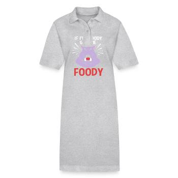 Hippopotamus - Stanley/Stella PAIGER Organic Women’s Polo Dress - black - Front