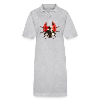Ladybug Marienkäfer - Stanley/Stella PAIGER Organic Women’s Polo Dress - black - Front