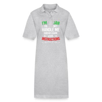 Italienisch Italia Italien - Stanley/Stella Frauen Bio-Polokleid PAIGER - Schwarz - Vorne