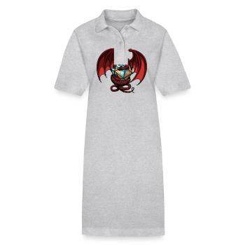 Dungeons Dragon Magic Dungeon - Stanley/Stella PAIGER Organic Women’s Polo Dress - black - Front