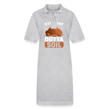 Bodenwissenschaftler Soil Science - Stanley/Stella PAIGER Organic Women’s Polo Dress - black - Front