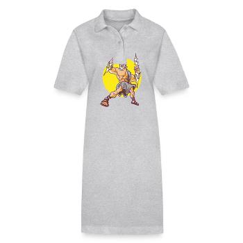 Antiker Gott Griechisch Zeus Mythologie - Stanley/Stella Frauen Bio-Polokleid PAIGER - Schwarz - Vorne