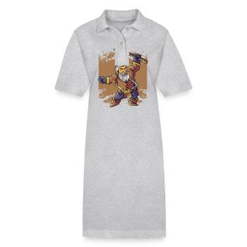 Antiker Gott Griechisch Zeus Mythologie - Stanley/Stella Frauen Bio-Polokleid PAIGER - Schwarz - Vorne