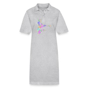 Aerial Yoga Air Yoga - Stanley/Stella PAIGER Organic Women’s Polo Dress - black - Front